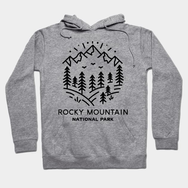 Rocky Mountain National Park Hoodie by Vectographers